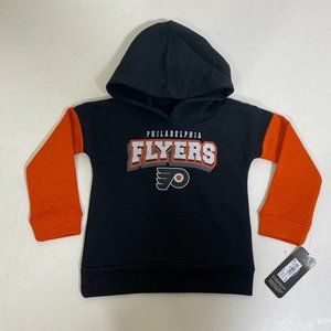 New Official NHL Philadelphia Flyers Hockey Toddler Hooded Sweatshirt Hoodie BLK